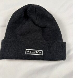 Burton Charcoal Gray Cuffed Knit Beanie Gorpcore Skater Hat One Size Fits All